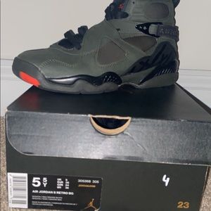 Olive Green “Undefeated” Retro 8s